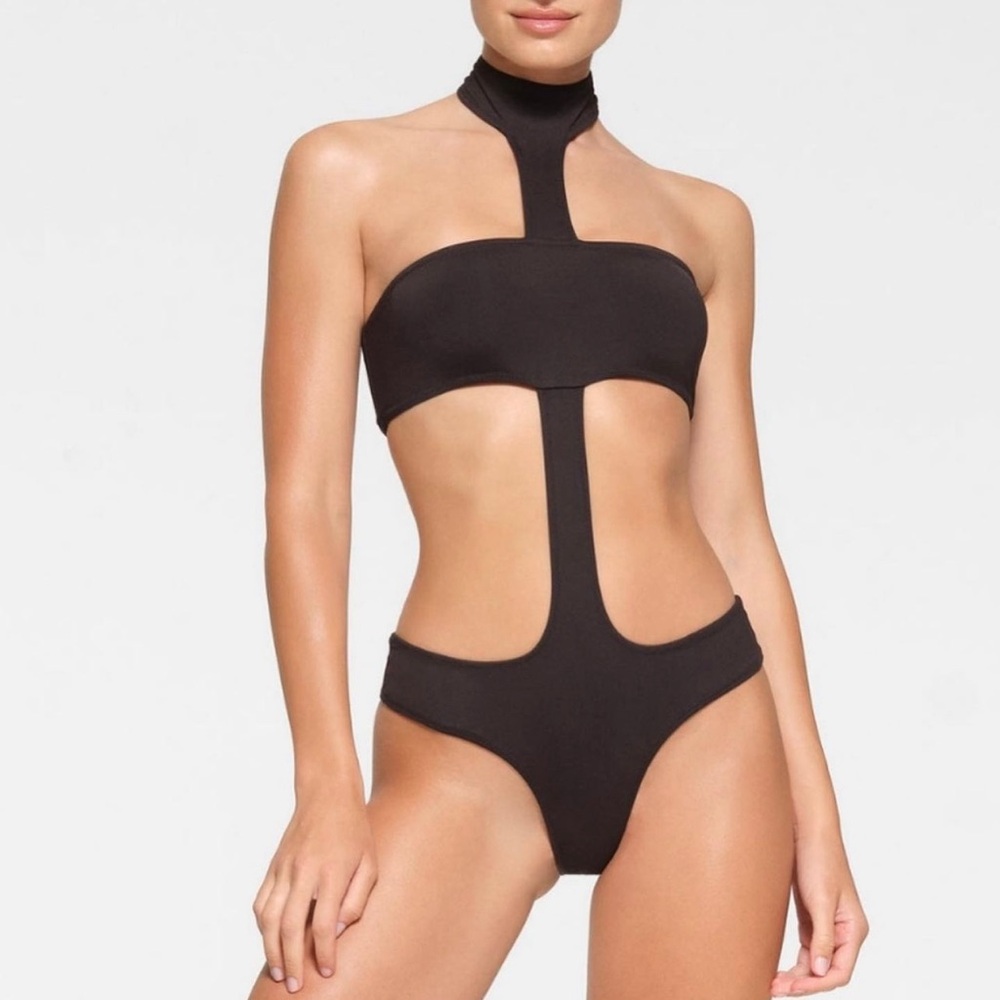 skims one piece monokini swimsuit